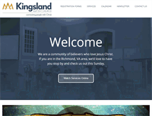 Tablet Screenshot of kingslandbaptist.com